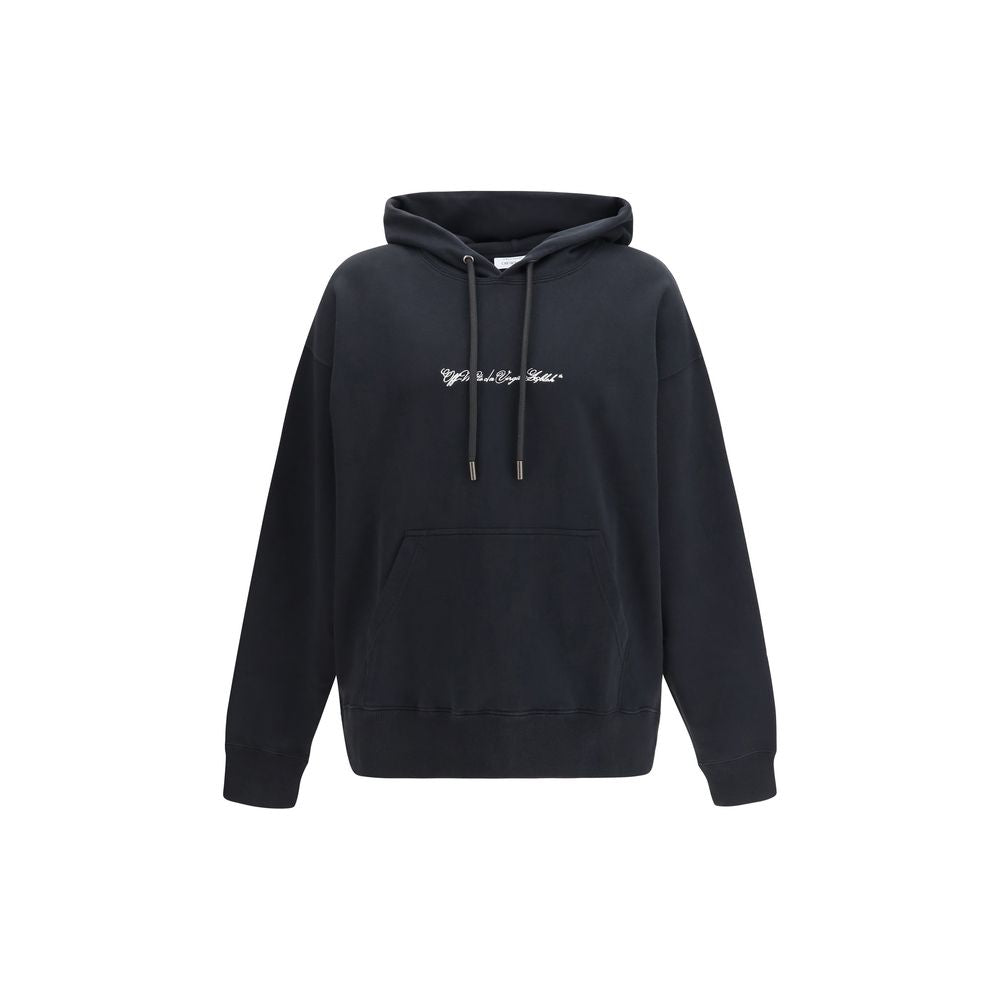Off-White Black Cotton Sweatshirt - Luxe Nova