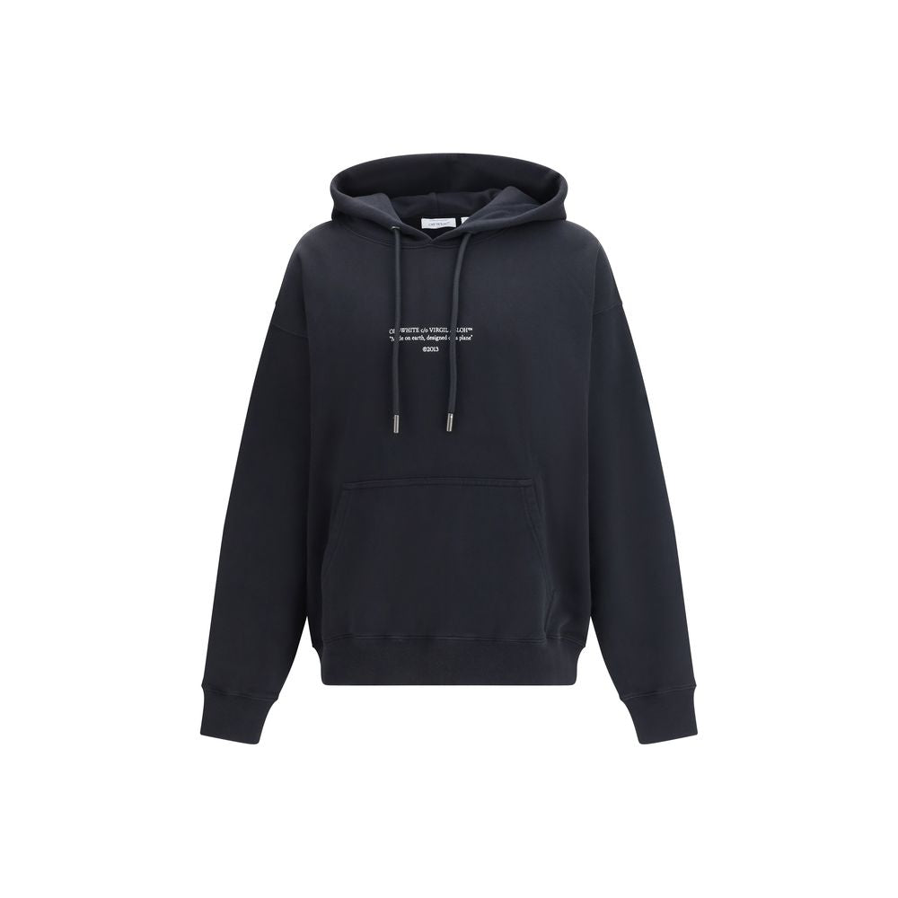 Off-White Black Cotton Sweatshirt - Luxe Nova
