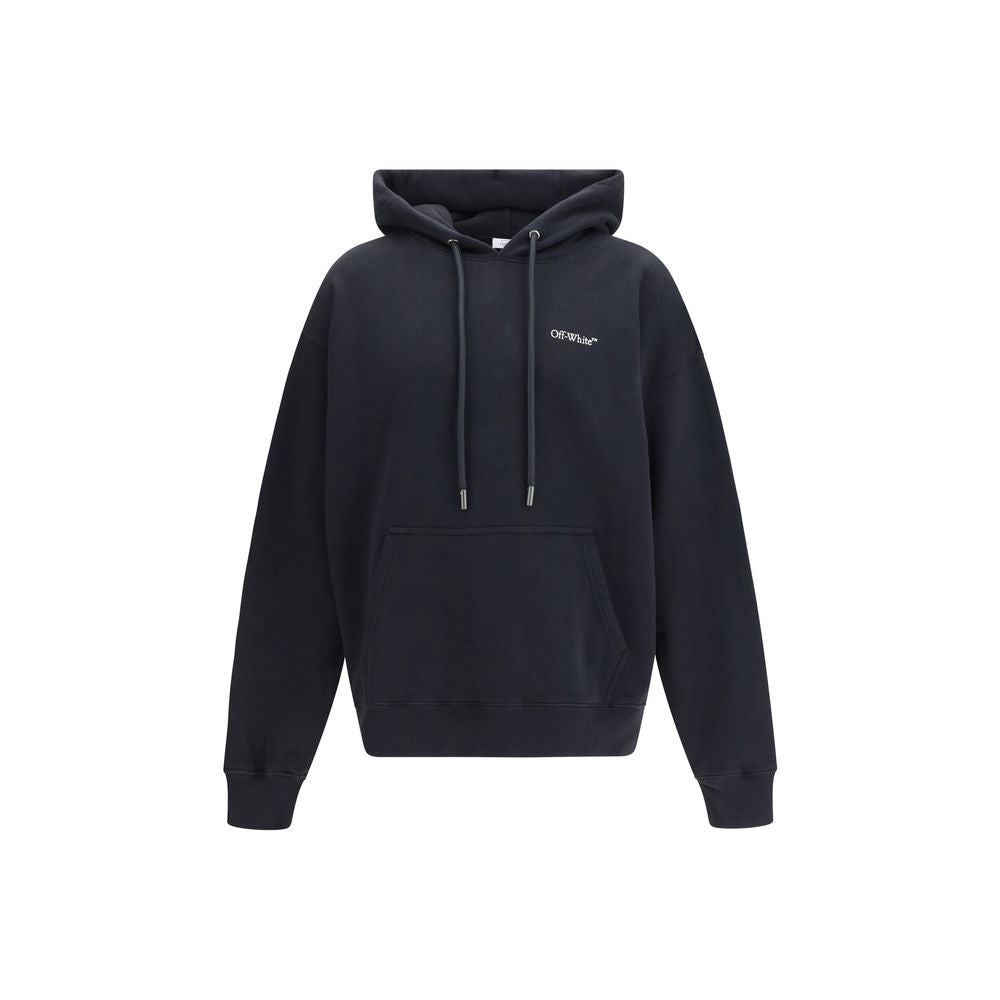 Off-White Black Cotton Sweatshirt - Luxe Nova