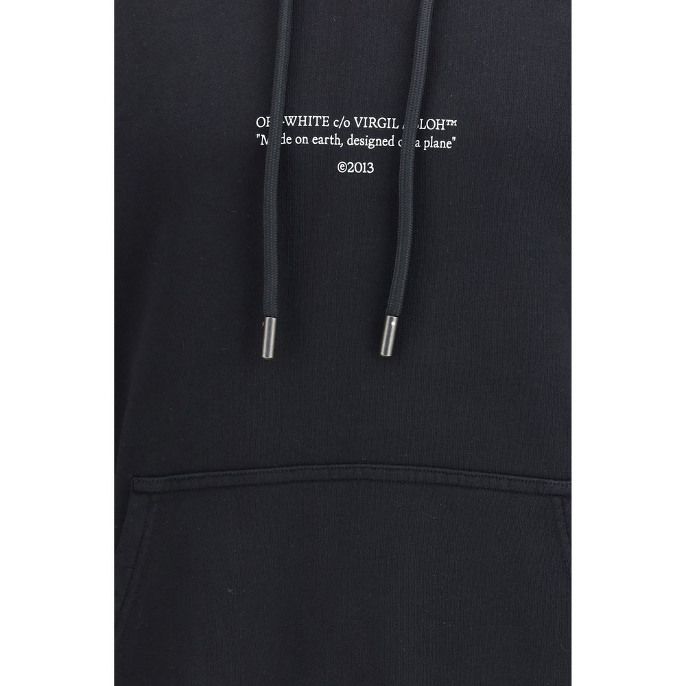 Off-White Black Cotton Sweatshirt - Luxe Nova
