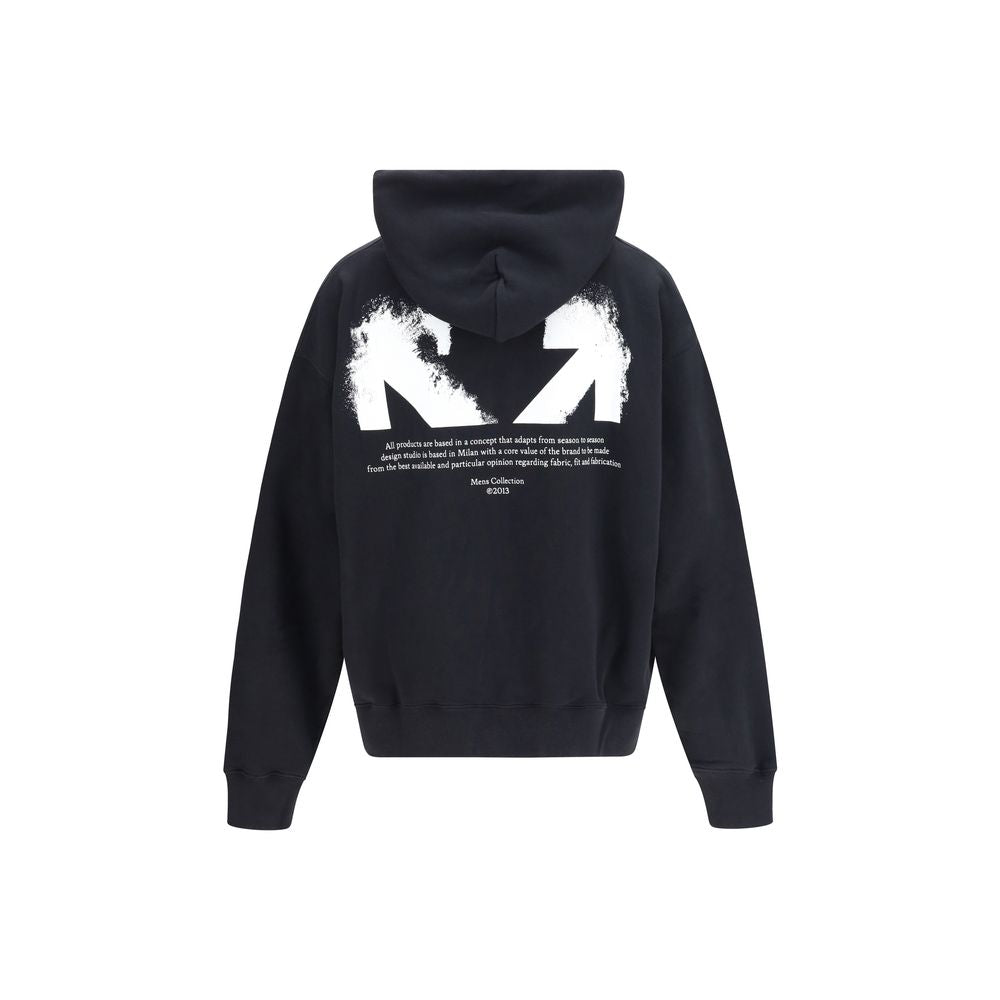 Off-White Black Cotton Sweatshirt - Luxe Nova