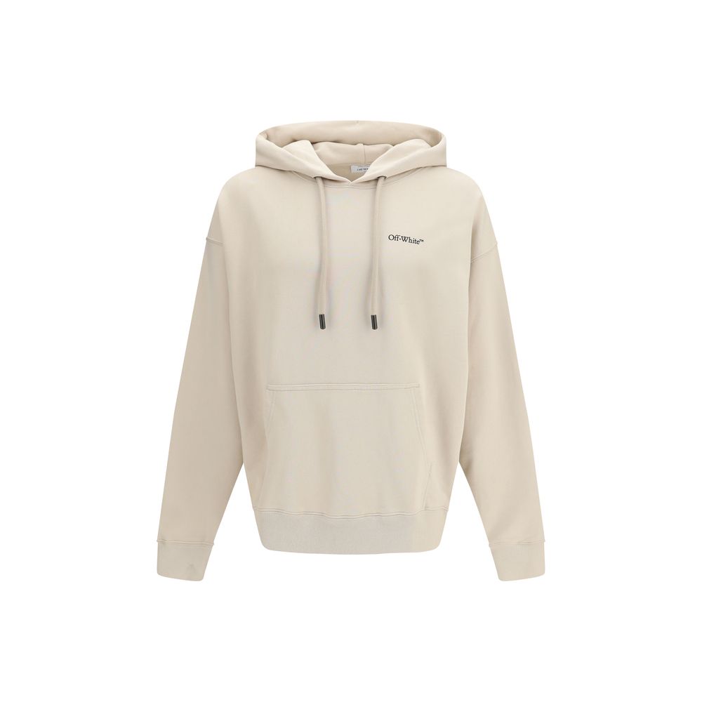 Off-White Beige Cotton Sweatshirt - Luxe Nova