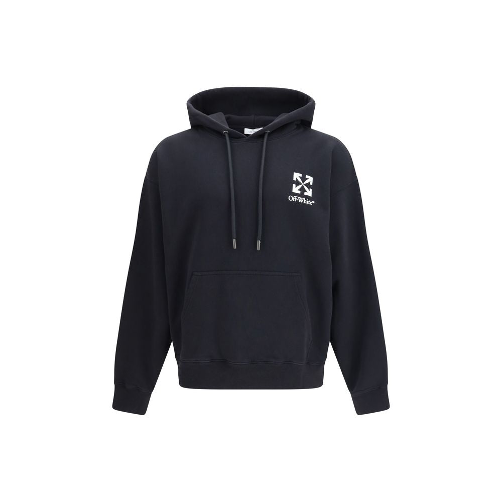 Off-White Black Cotton Sweatshirt - Luxe Nova