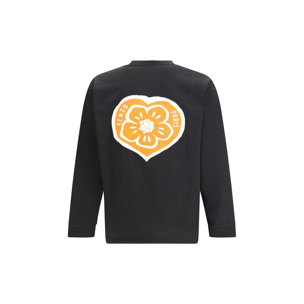 Kenzo Black Cotton Long Sleeve T-Shirt - Luxe Nova