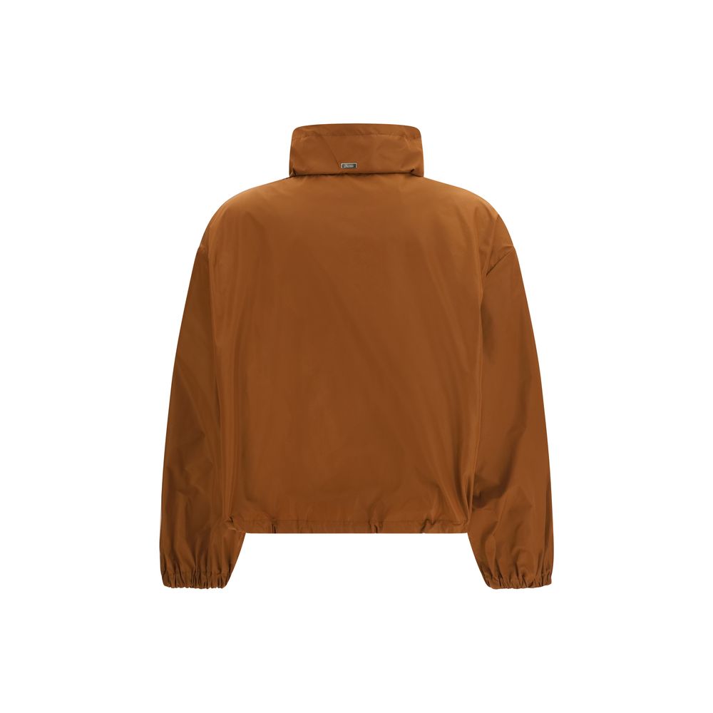 Herno Brown Polyester Rain Coat - Luxe Nova