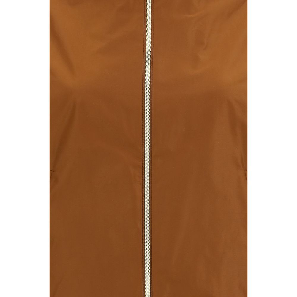 Herno Brown Polyester Rain Coat - Luxe Nova