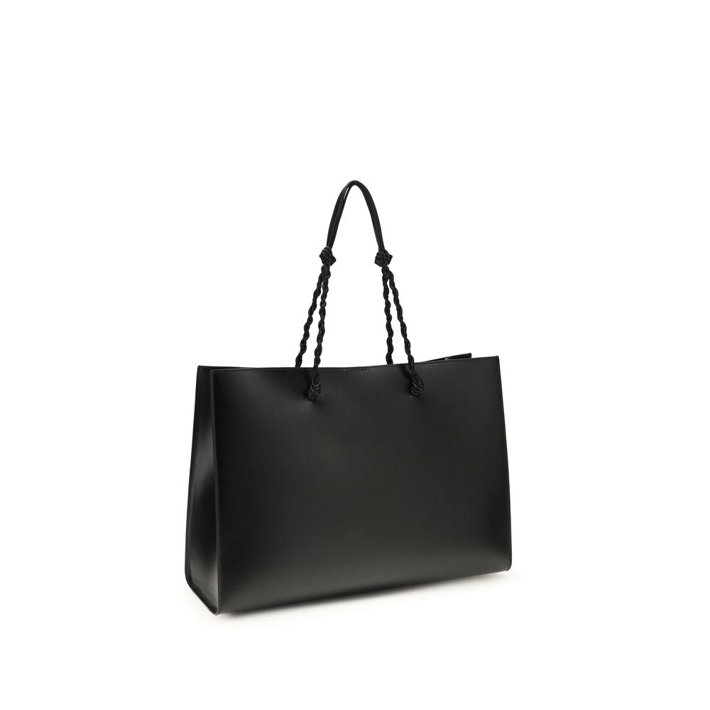 Jil Sander Black Calf Leather Bos Taurus Shoulder Bag - Luxe Nova