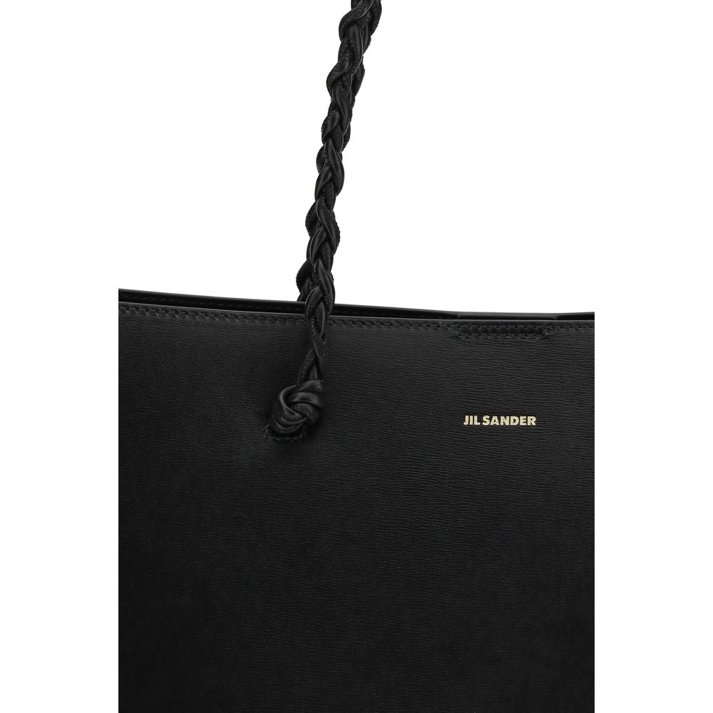 Jil Sander Black Calf Leather Bos Taurus Shoulder Bag - Luxe Nova