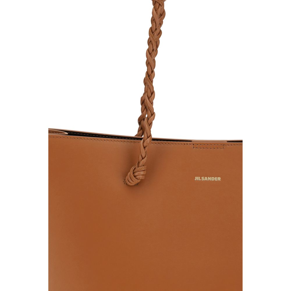 Jil Sander Brown Calf Leather Bos Taurus Shoulder Bag - Luxe Nova