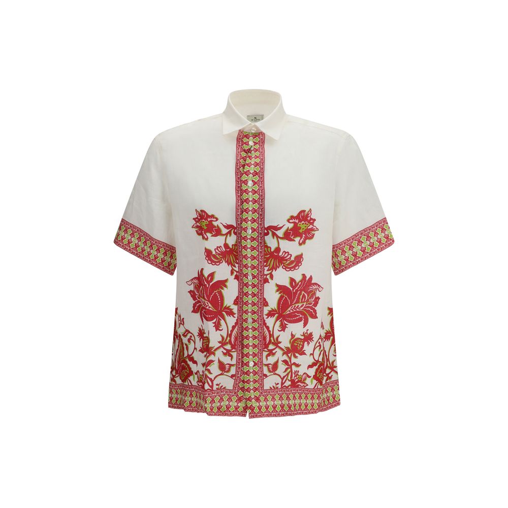 Etro Multicolor Linen Pattern Shirt - Luxe Nova