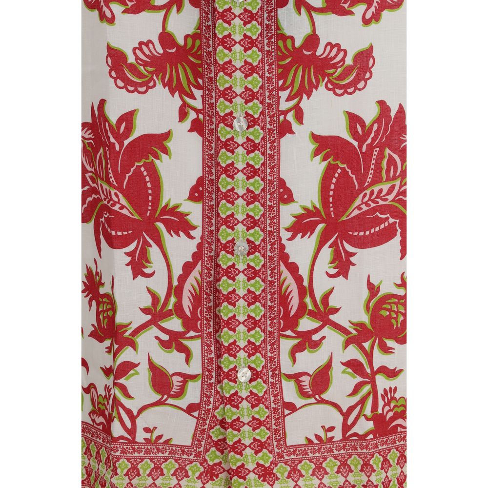 Etro Multicolor Linen Pattern Shirt - Luxe Nova