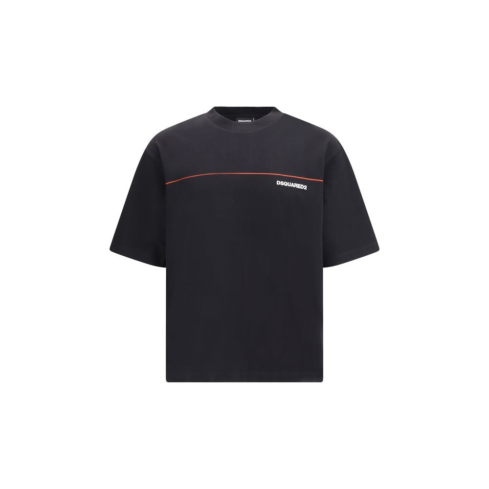 Dsquared² Black Cotton T-Shirt - Luxe Nova