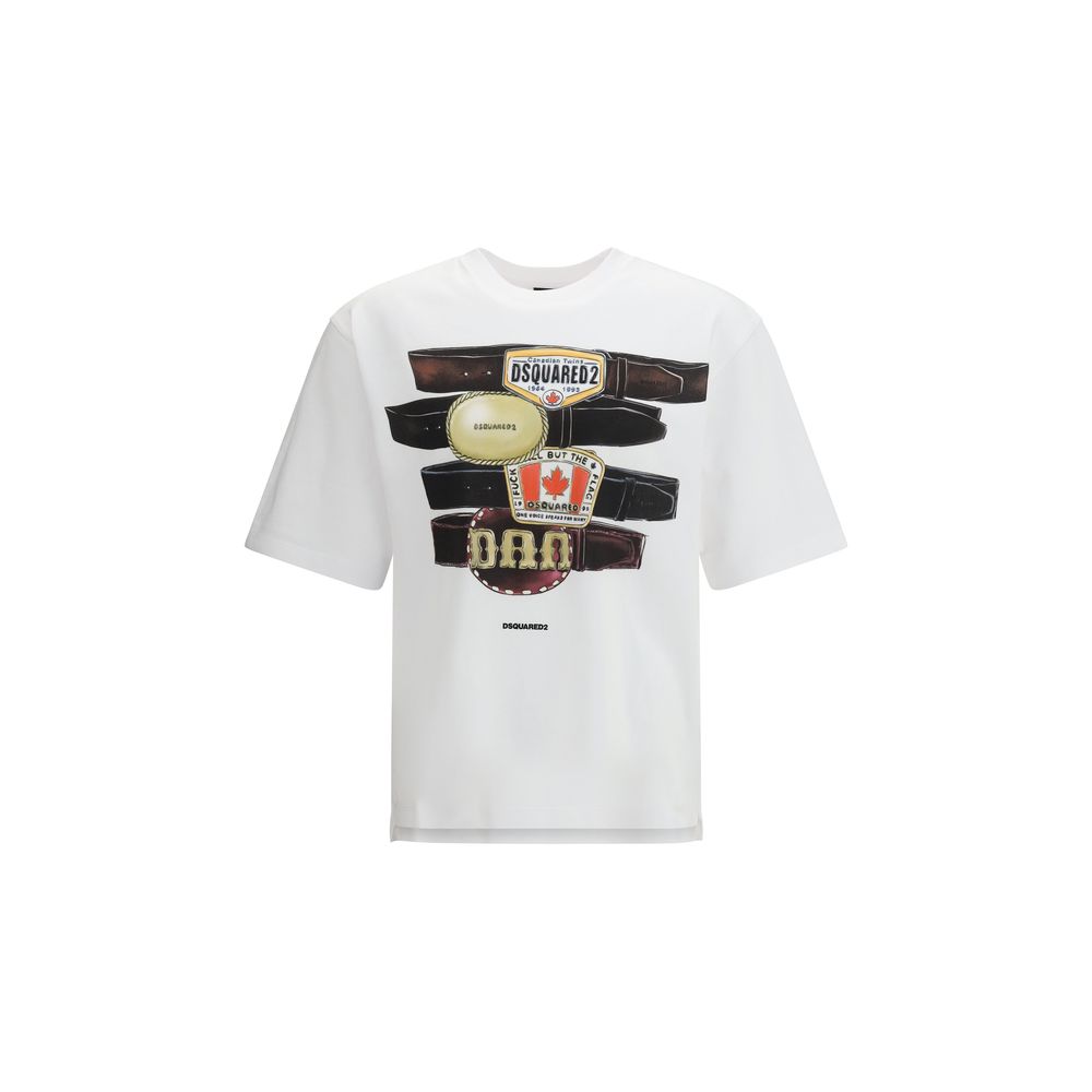 Dsquared² White Cotton T-Shirt - Luxe Nova