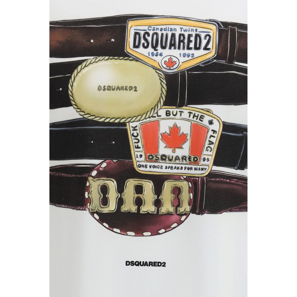 Dsquared² White Cotton T-Shirt - Luxe Nova