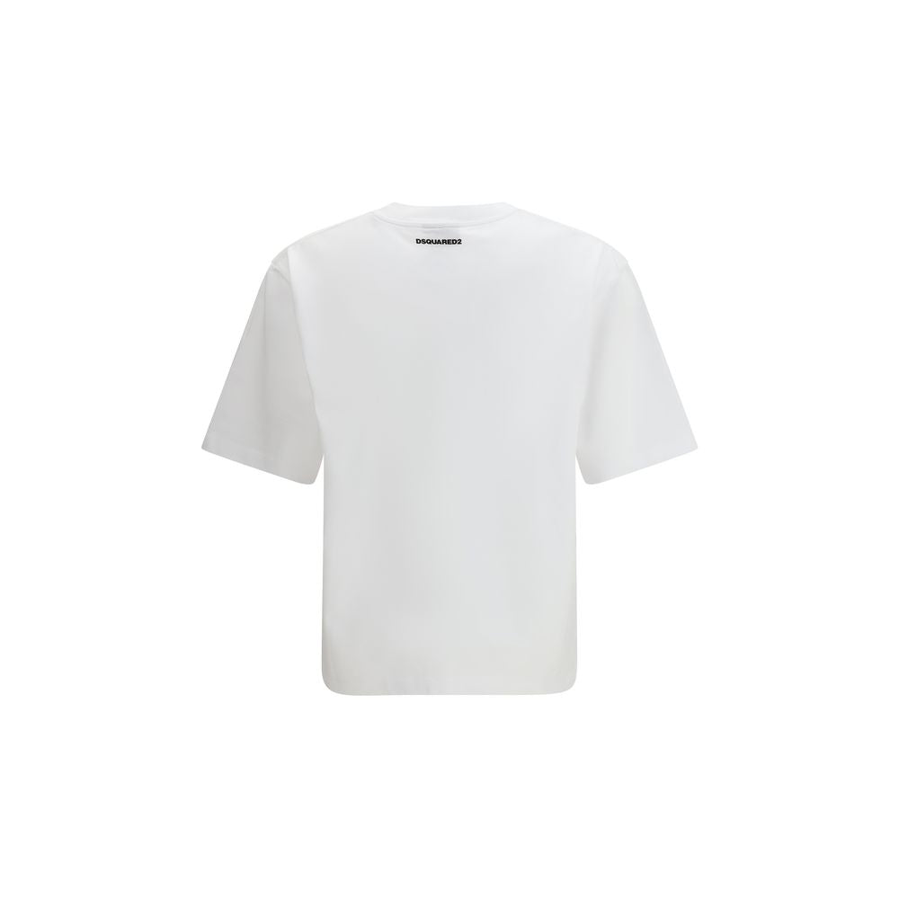 Dsquared² White Cotton T-Shirt - Luxe Nova