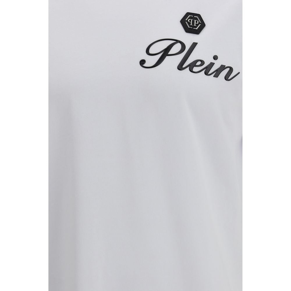 Philipp Plein White Cotton T-Shirt - Luxe Nova