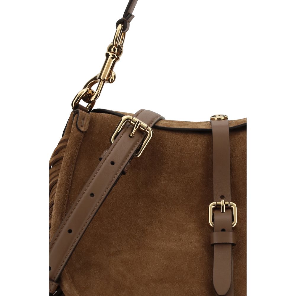 Etro Brown Calf Leather Bos Taurus Shoulder Bag - Luxe Nova