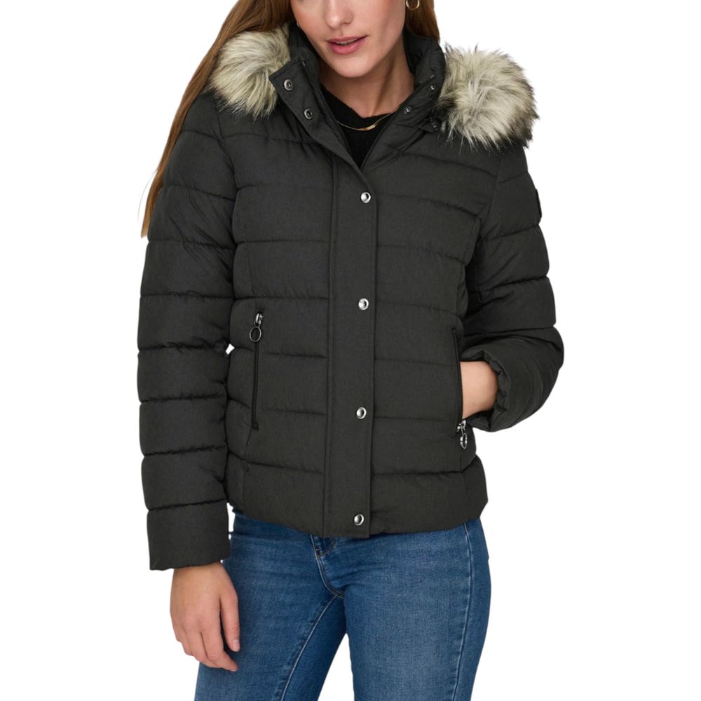 Only Gray Marabou Coat - Luxe Nova