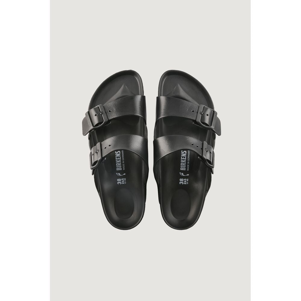 Birkenstock Black Polyester Flat Sandals - Luxe Nova
