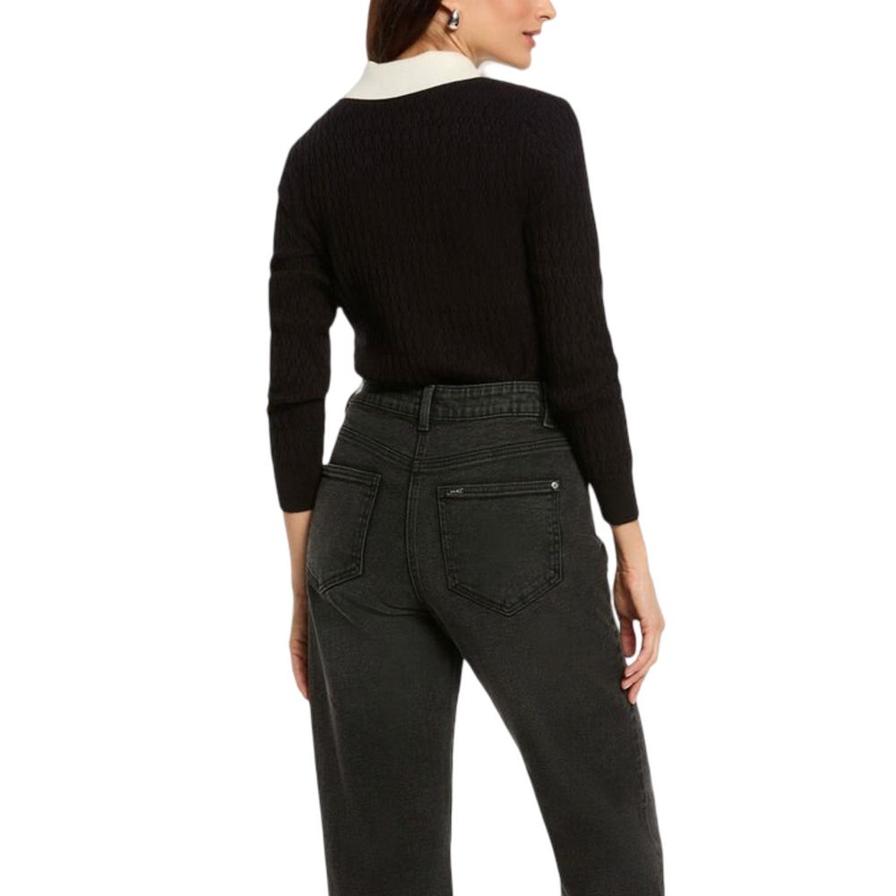 Morgan De Toi Black Viscose Sweatshirt - Luxe Nova