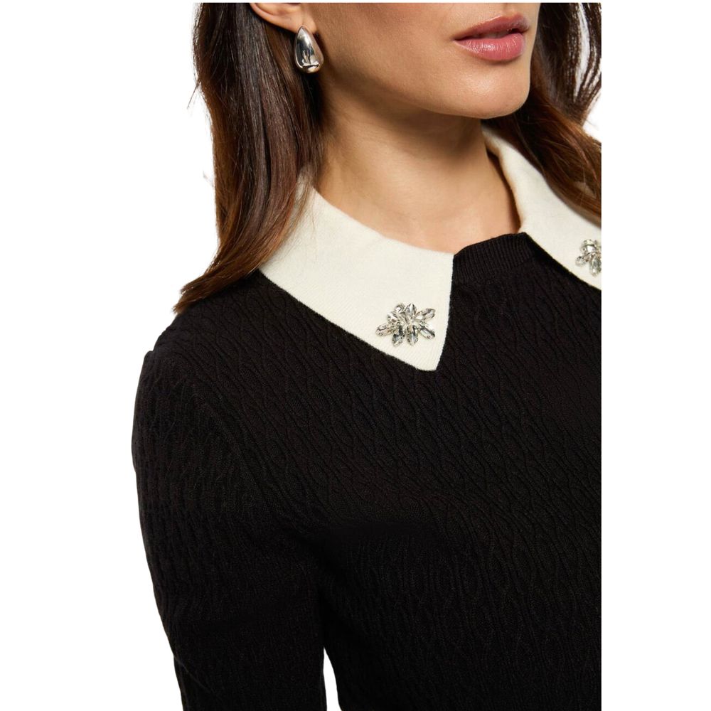 Morgan De Toi Black Viscose Sweatshirt - Luxe Nova