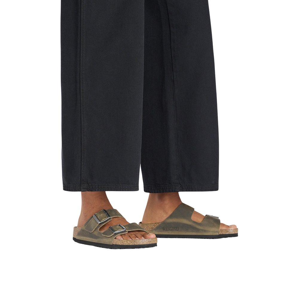 Birkenstock Bicolor Leather Flat Sandals - Luxe Nova