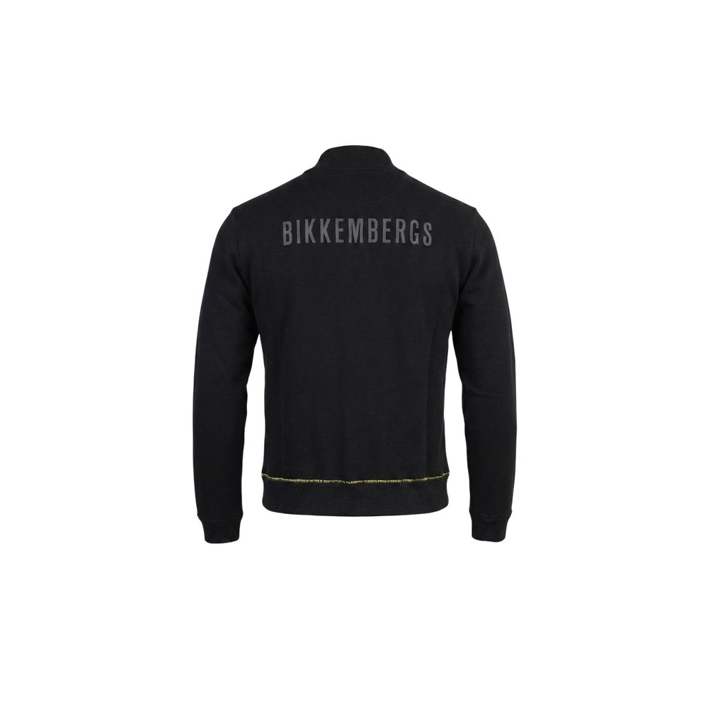 Bikkembergs Black Cotton Sweatshirt - Luxe Nova