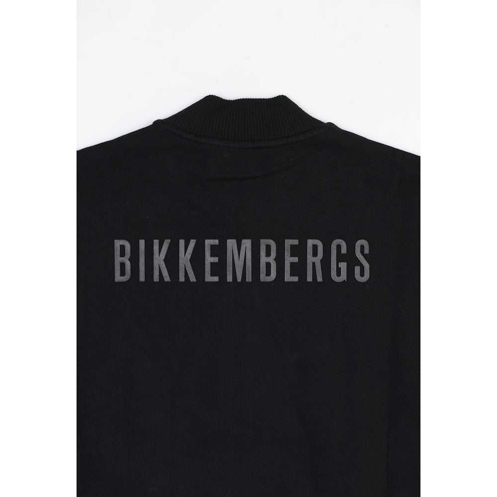 Bikkembergs Black Cotton Sweatshirt - Luxe Nova
