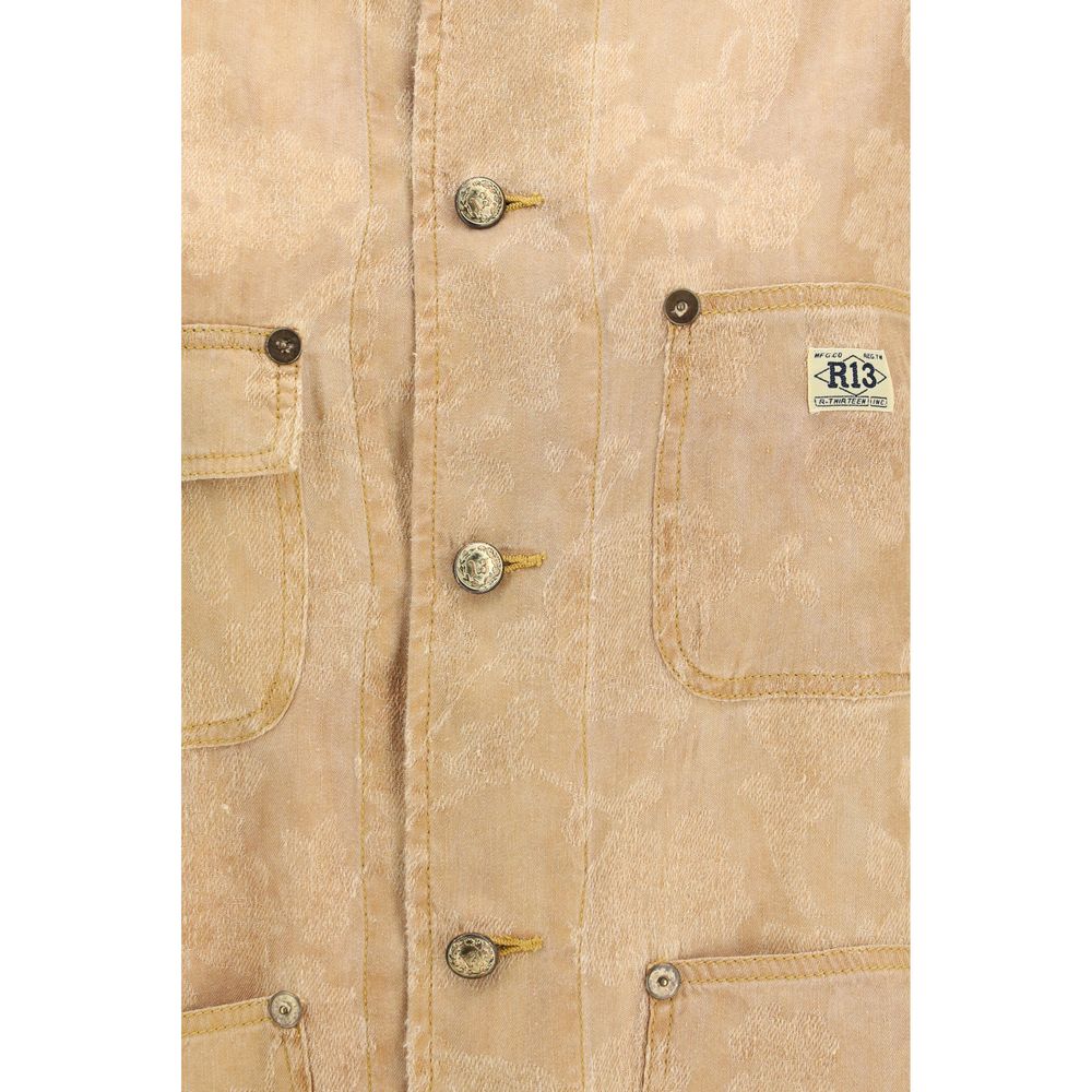 R13 Orange Linen Coat - Luxe Nova