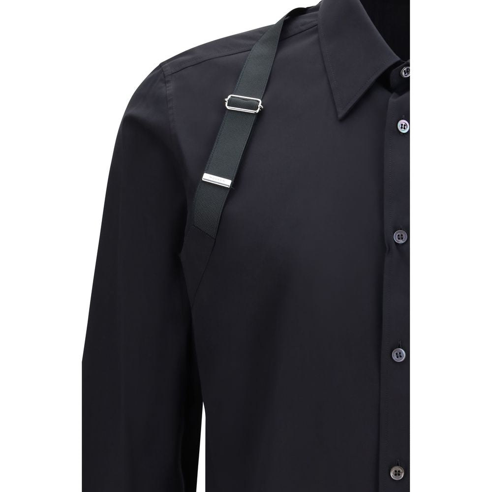 Alexander McQueen Black Cotton Dress Shirt - Luxe Nova
