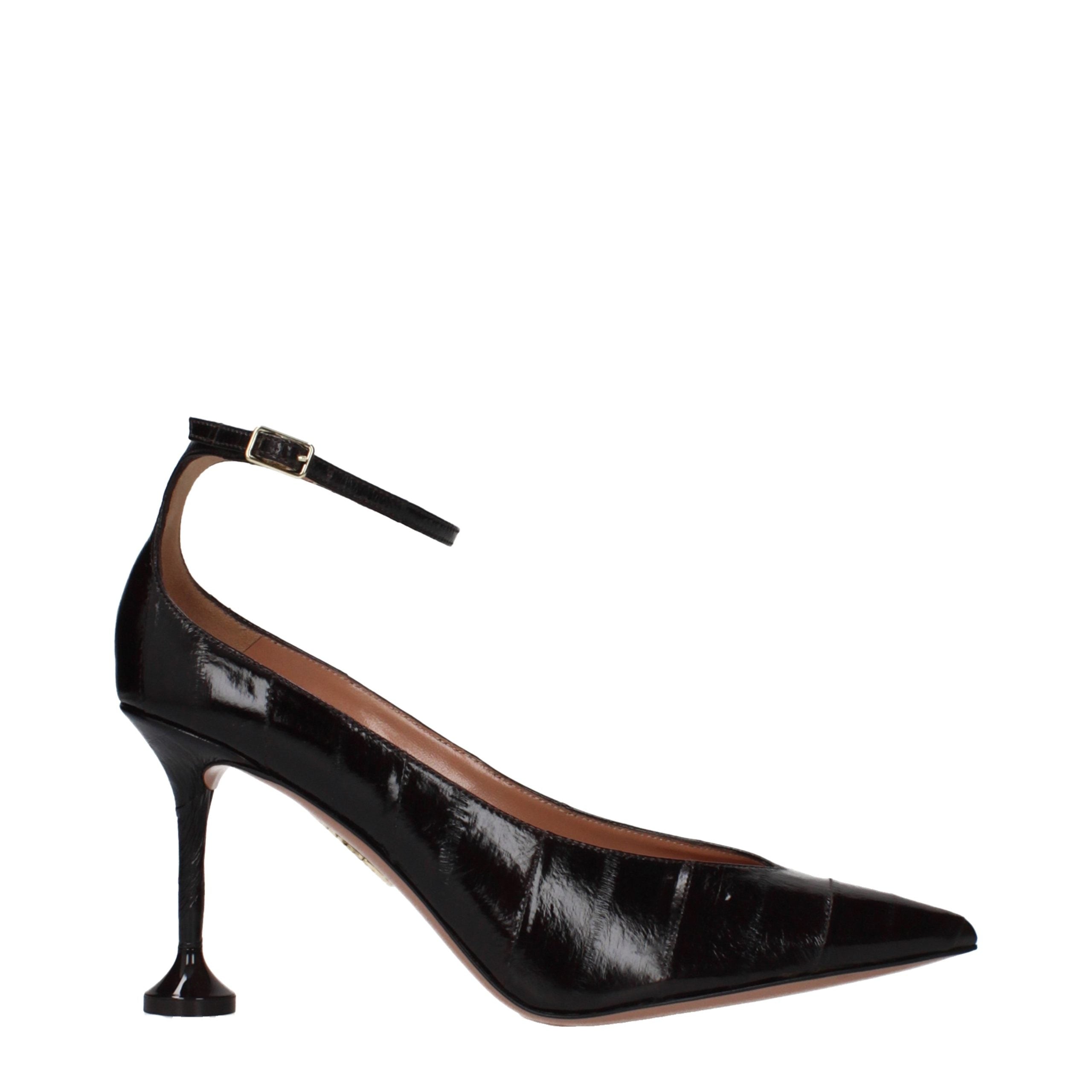 Aquazzura Brown Leather High Heel Pumps - Luxe Nova