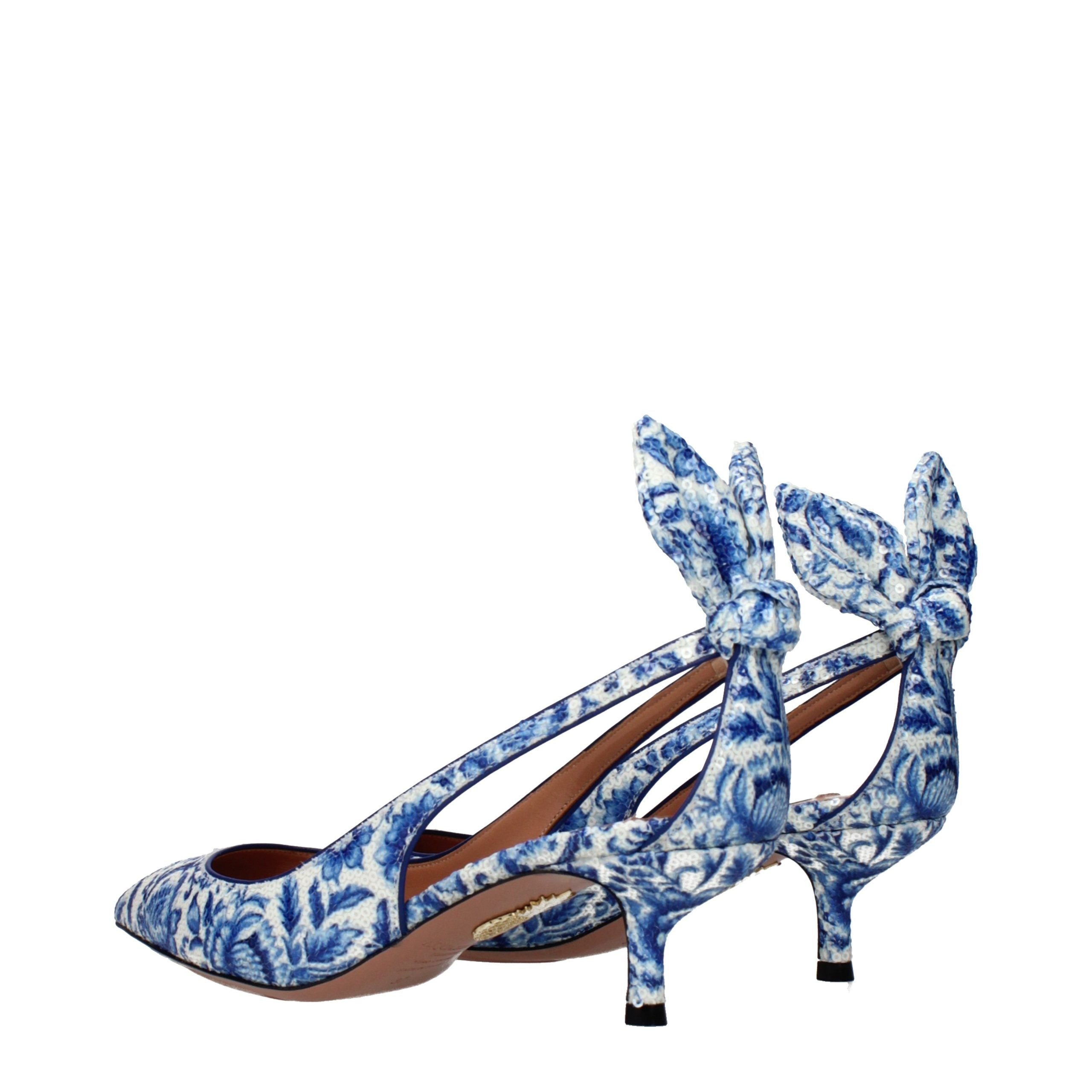 Aquazzura Blue Paillettes High Heel Pumps - Luxe Nova