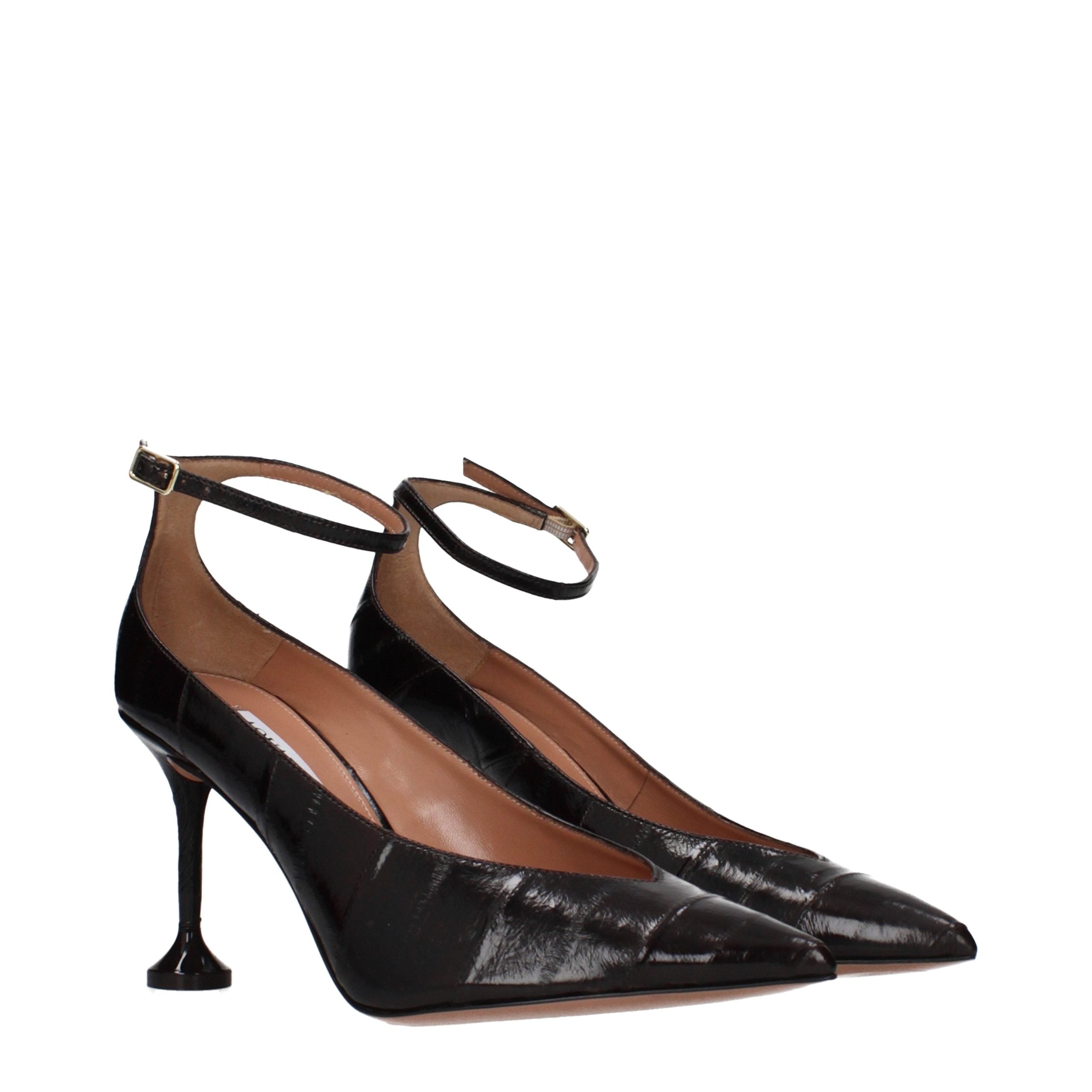 Aquazzura Brown Leather High Heel Pumps - Luxe Nova
