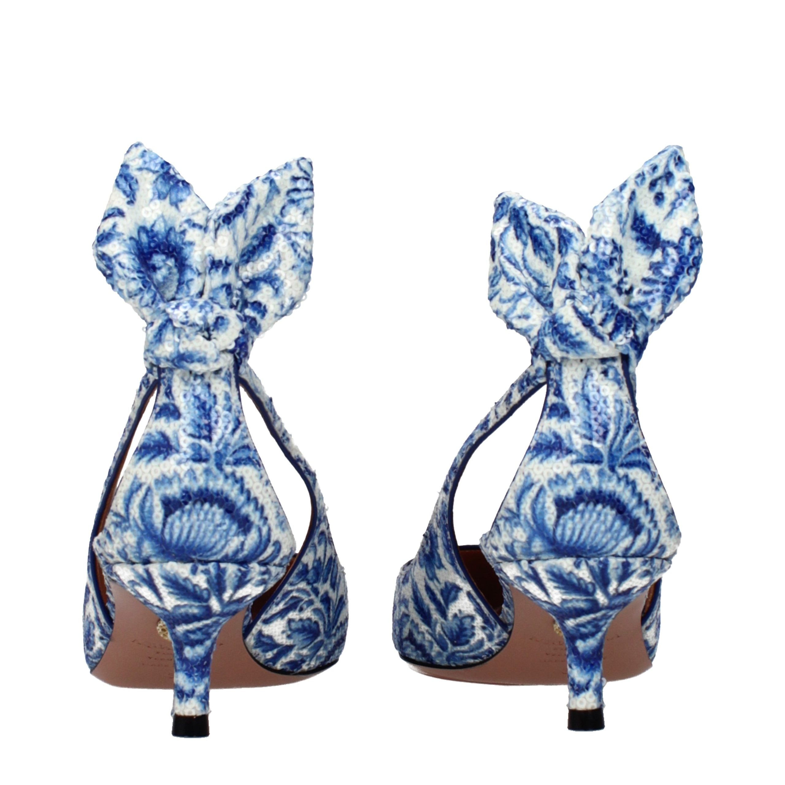 Aquazzura Blue Paillettes High Heel Pumps - Luxe Nova