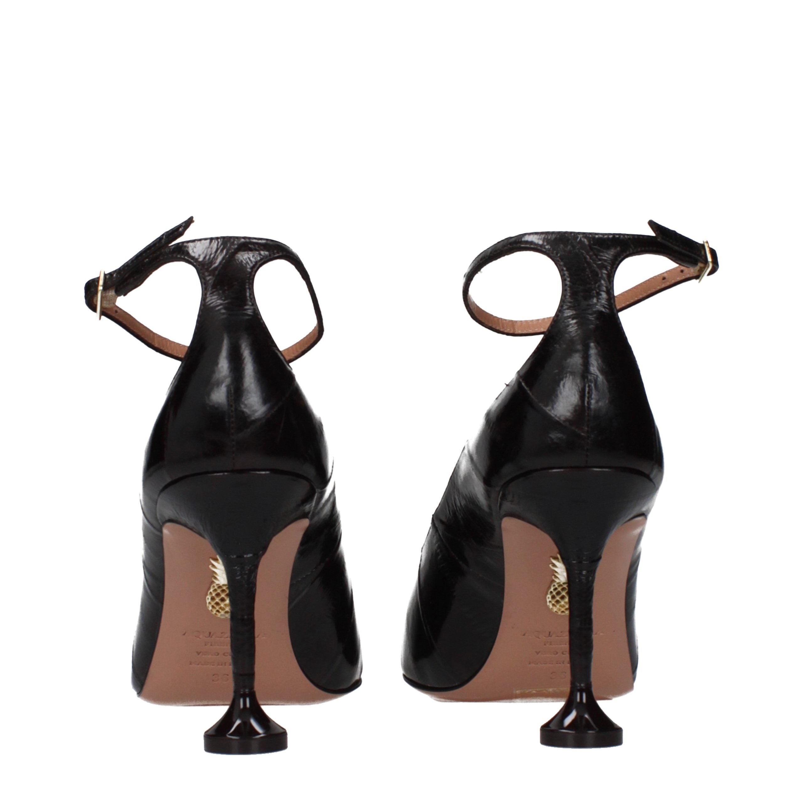 Aquazzura Brown Leather High Heel Pumps - Luxe Nova