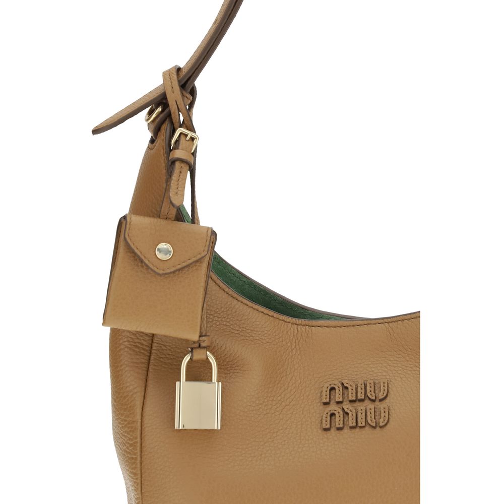 Miu Miu Beige Calf Leather Bos Taurus Backet Bag - Luxe Nova