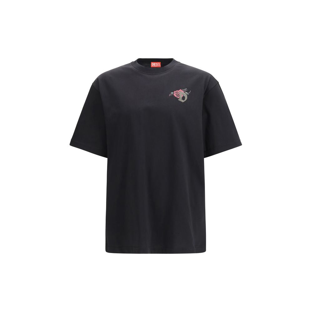 Diesel Black Cotton T-Shirt - Luxe Nova