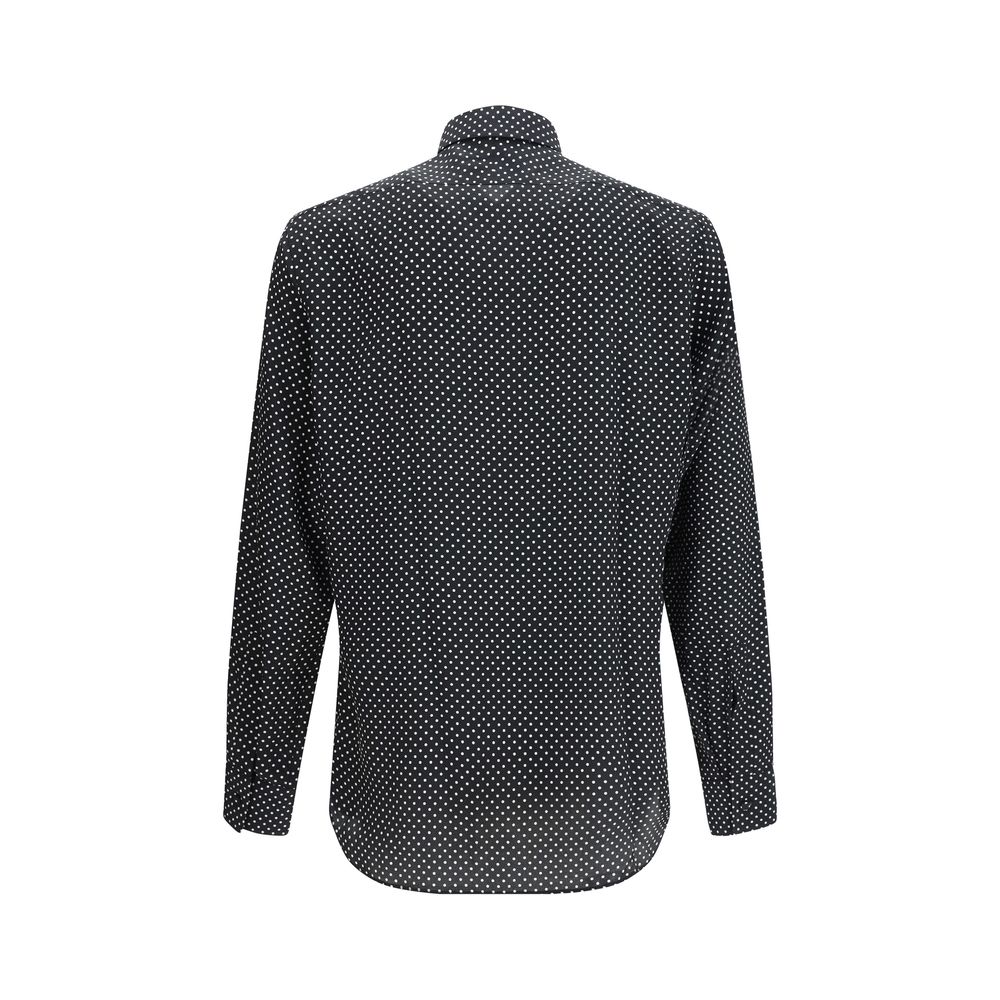 Tom Ford Black Silk Pattern Shirt - Luxe Nova