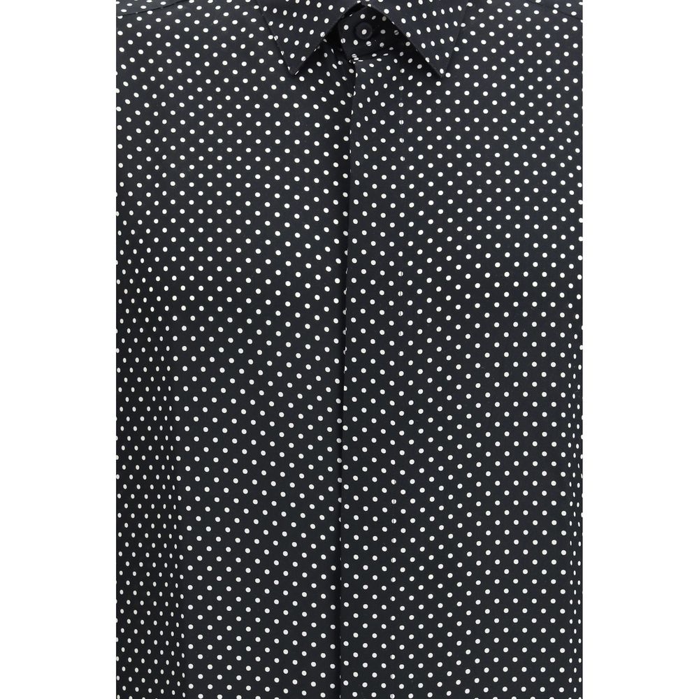 Tom Ford Black Silk Pattern Shirt - Luxe Nova