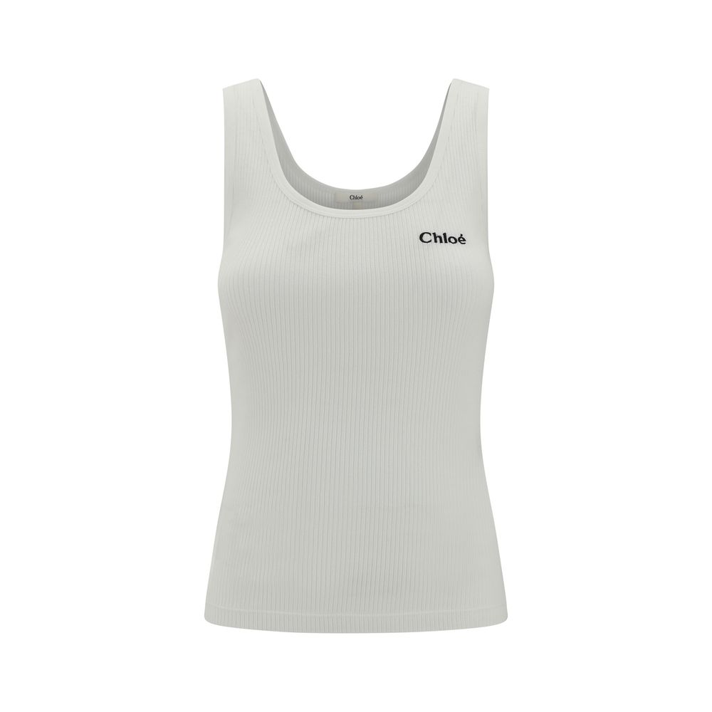 Chloé Beige Cotton Top - Luxe Nova
