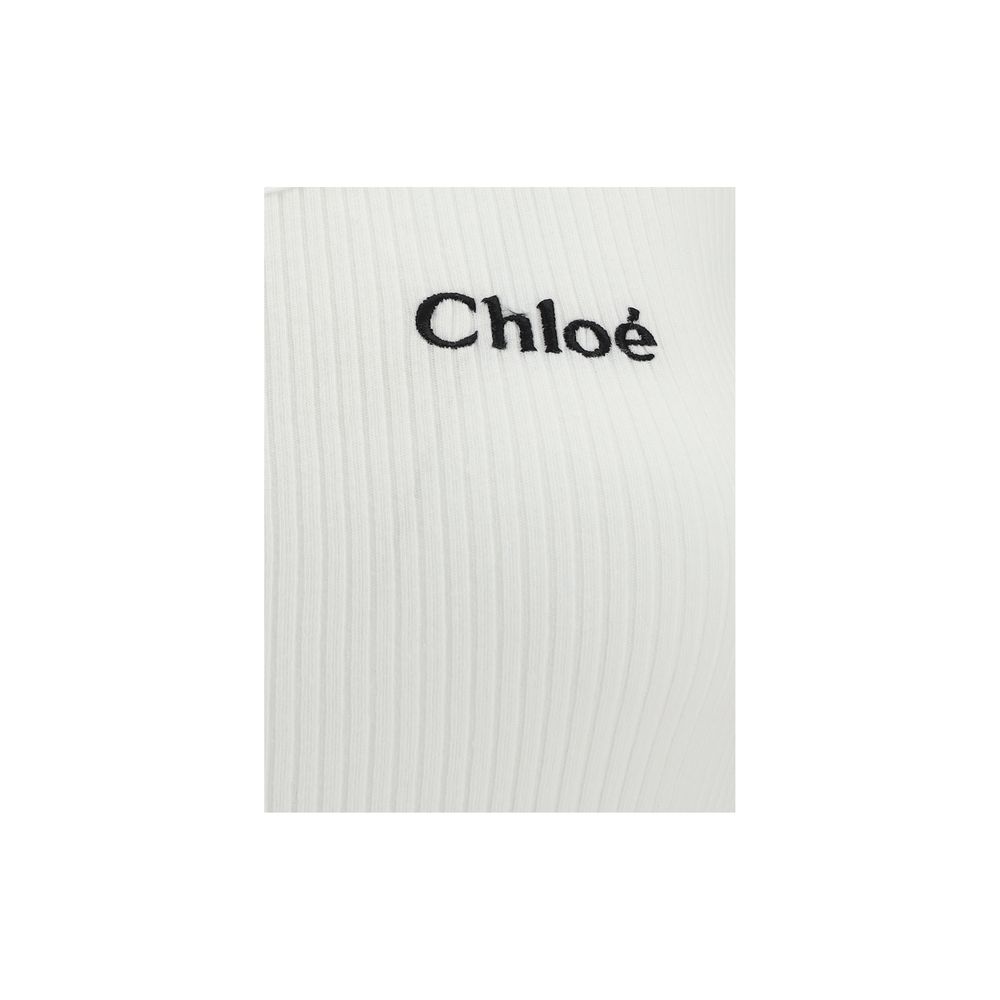 Chloé Beige Cotton Top - Luxe Nova