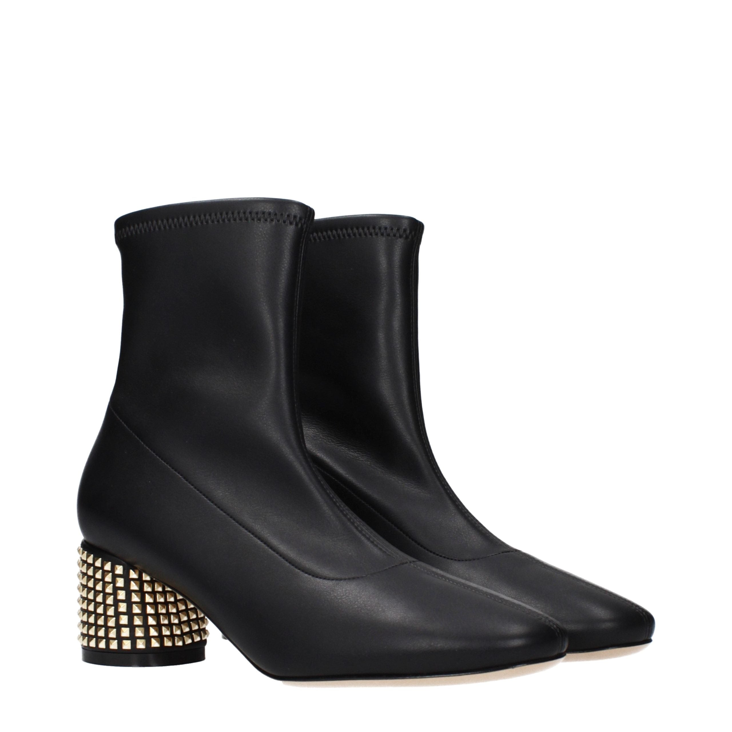 Casadei Black Leather Ankle Boots - Luxe Nova