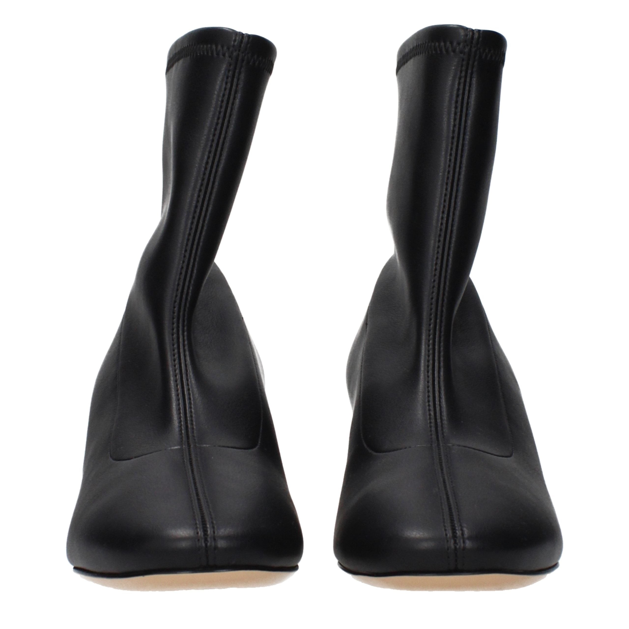 Casadei Black Leather Ankle Boots - Luxe Nova