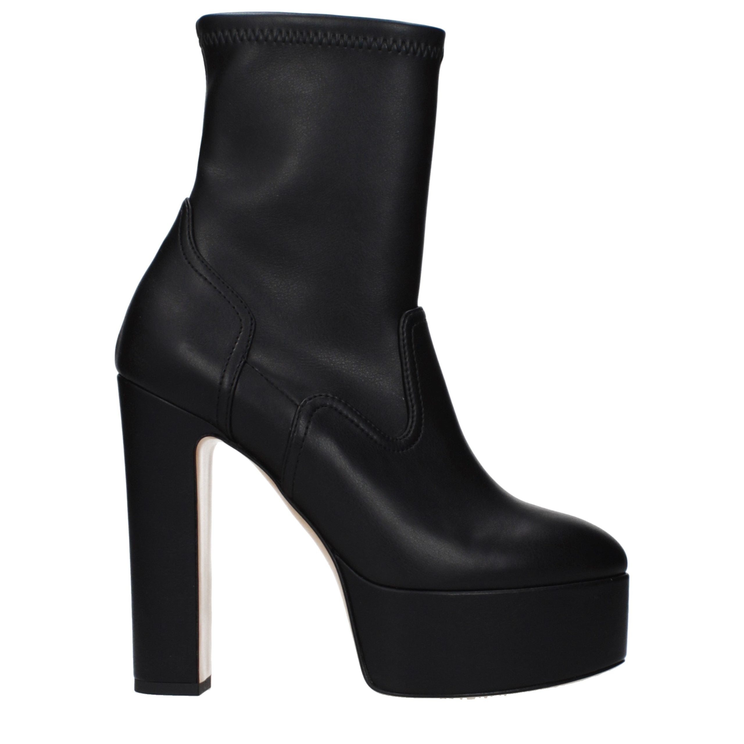Casadei Black Leather Ankle Boots - Luxe Nova