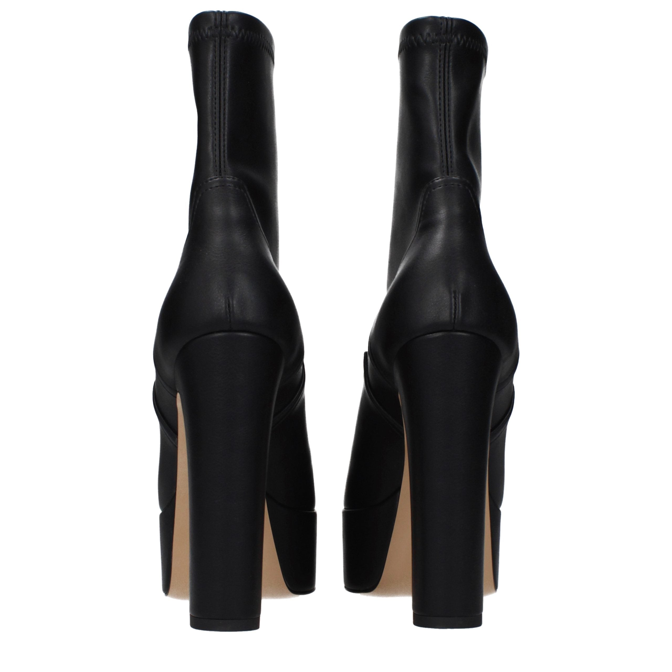 Casadei Black Leather Ankle Boots - Luxe Nova