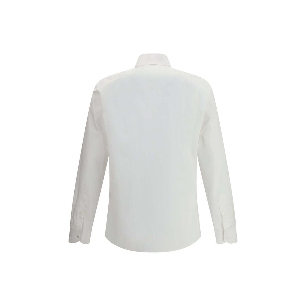 Fendi White Cotton Dress Shirt - Luxe Nova