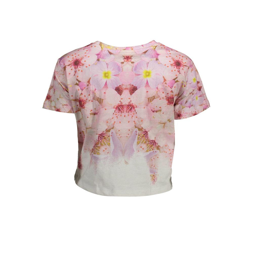Desigual Rosa Cotton Women T-Shirt - Luxe Nova