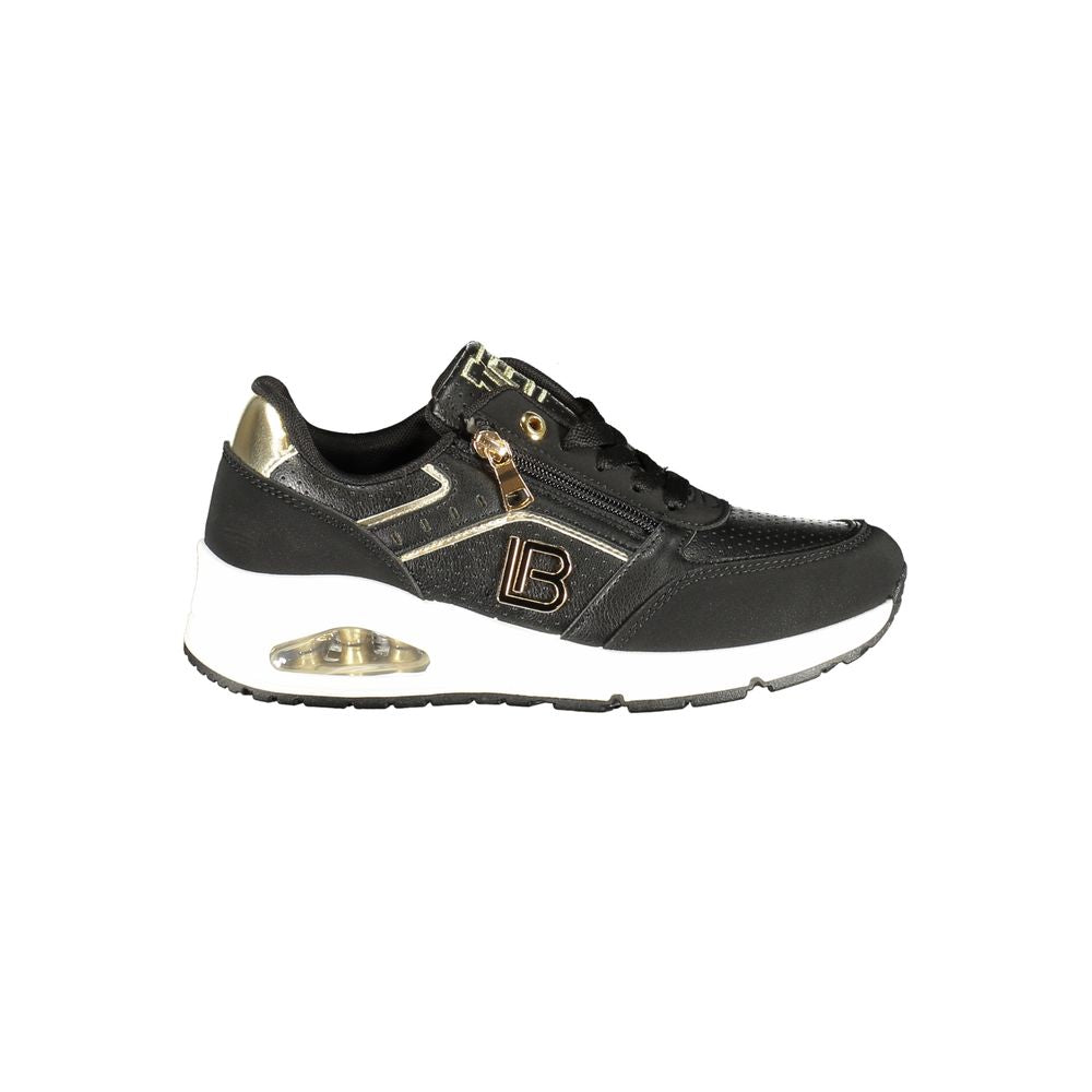 Laura Biagiotti Black Polyester Women Sneaker - Luxe Nova