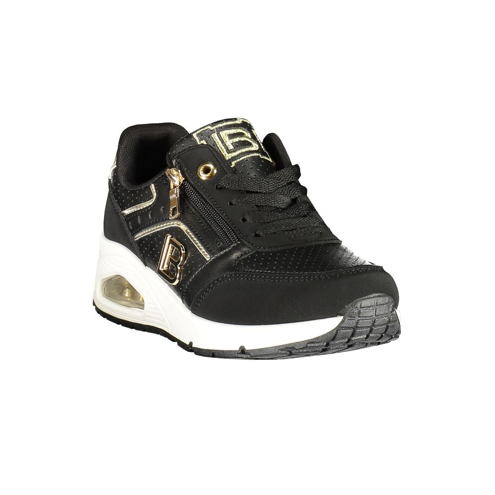 Laura Biagiotti Black Polyester Women Sneaker - Luxe Nova