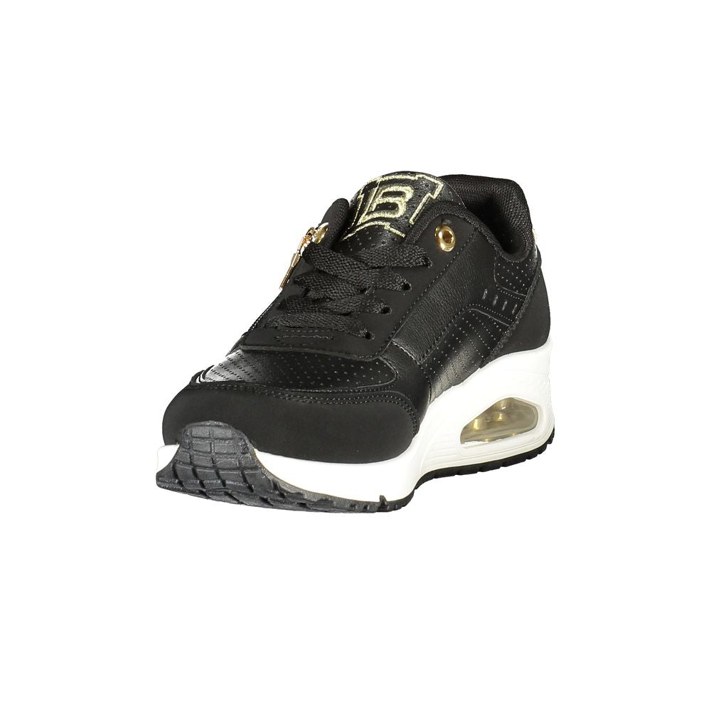 Laura Biagiotti Black Polyester Women Sneaker - Luxe Nova
